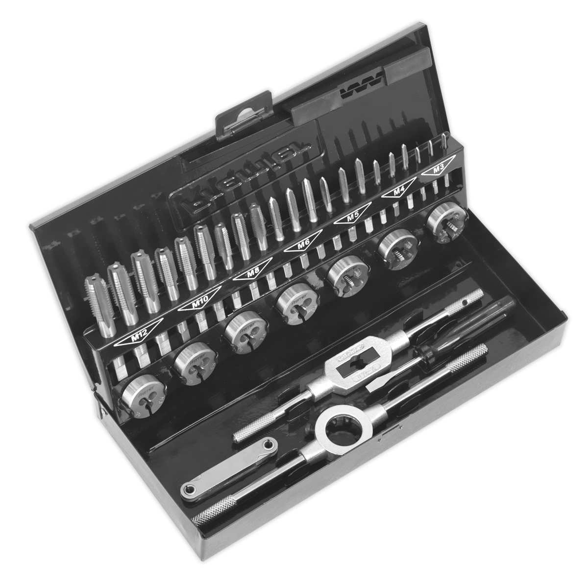 32pc Professional Tap & Die Set Split Dies - Metric HSS 4341