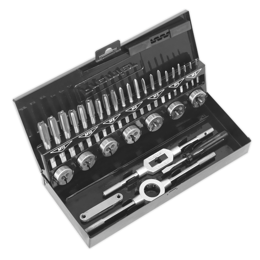 32pc Professional Tap & Die Set Split Dies - Metric HSS 4341