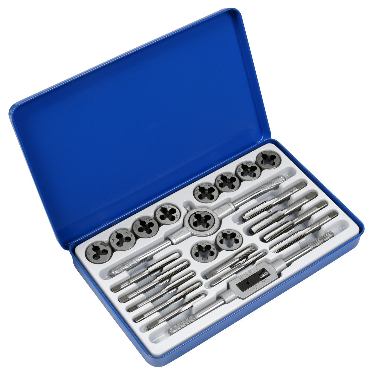 24pc Tap & Split Die Set - Imperial