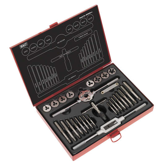 28pc Mechanic’s Tap & Die Set Split Dies - Metric