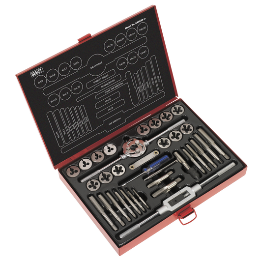 33pc Tap & Die Set Split Dies - Metric/UNF/BSP