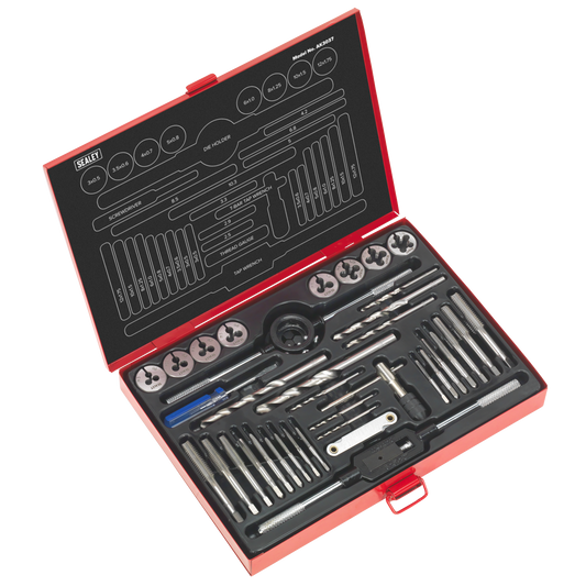 37pc Tap & Die Set Split Dies - Metric