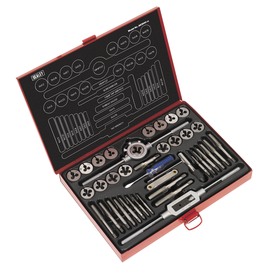 40pc Tap & Die Set Split Dies - Metric