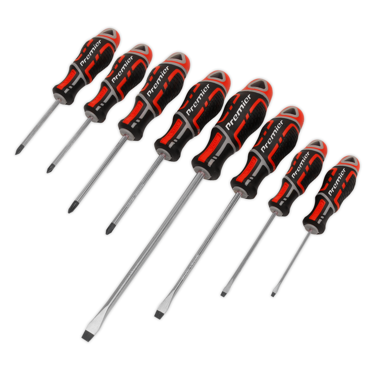 8pc GripMAX® Screwdriver Set - Red