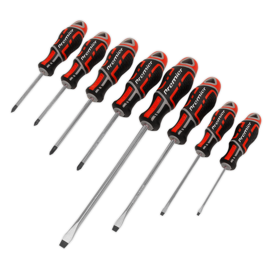 8pc GripMAX® Screwdriver Set - Red