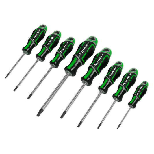 8pc GripMAX® Security TRX-Star* Screwdriver Set - Hi-Vis Green