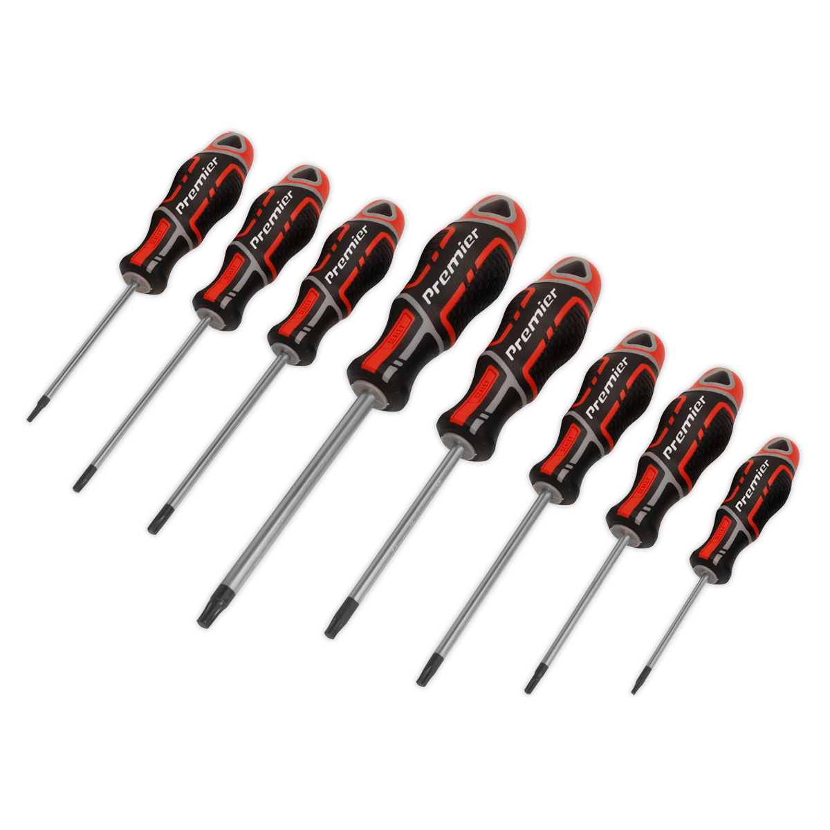 8pc GripMAX® Security TRX-Star* Screwdriver Set - Red