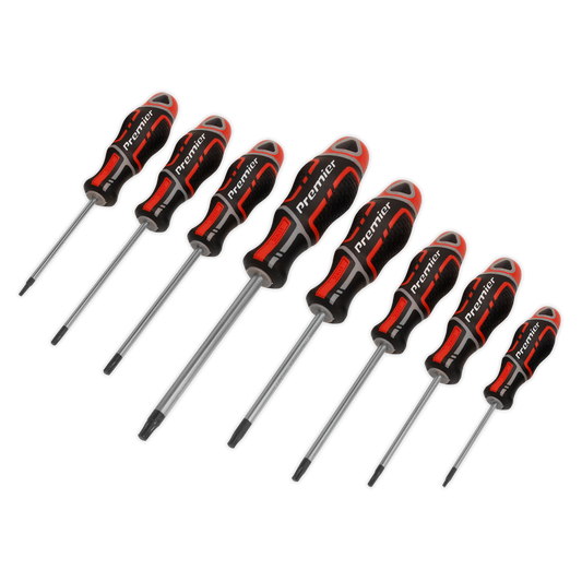 8pc GripMAX® Security TRX-Star* Screwdriver Set - Red