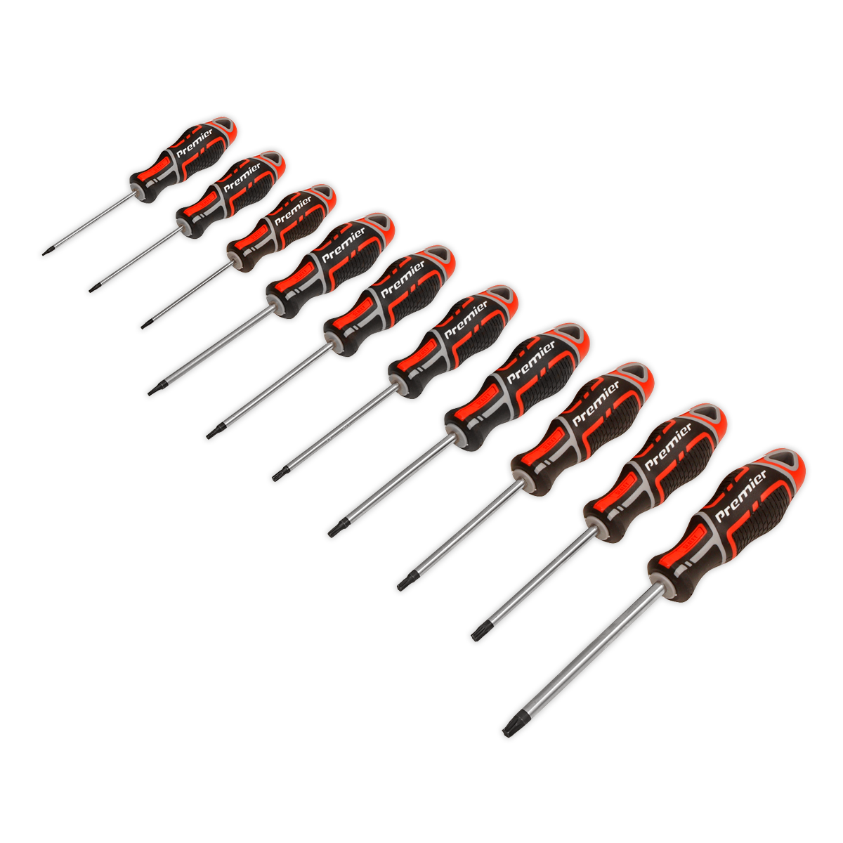 10pc GripMAX® TRX-Star* Screwdriver Set - Red