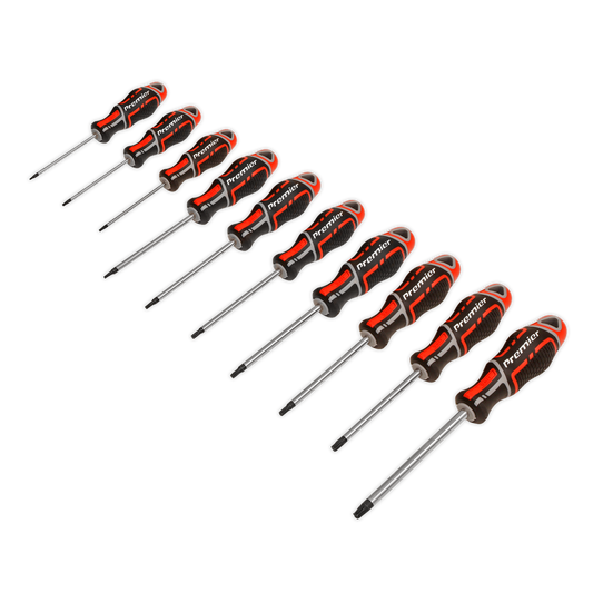 10pc GripMAX® TRX-Star* Screwdriver Set - Red