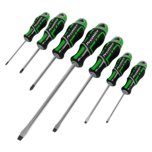 7pc GripMAX® Screwdriver Set - Hi-Vis Green