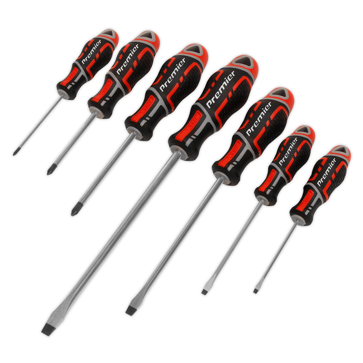 7pc GripMAX® Screwdriver Set - Red