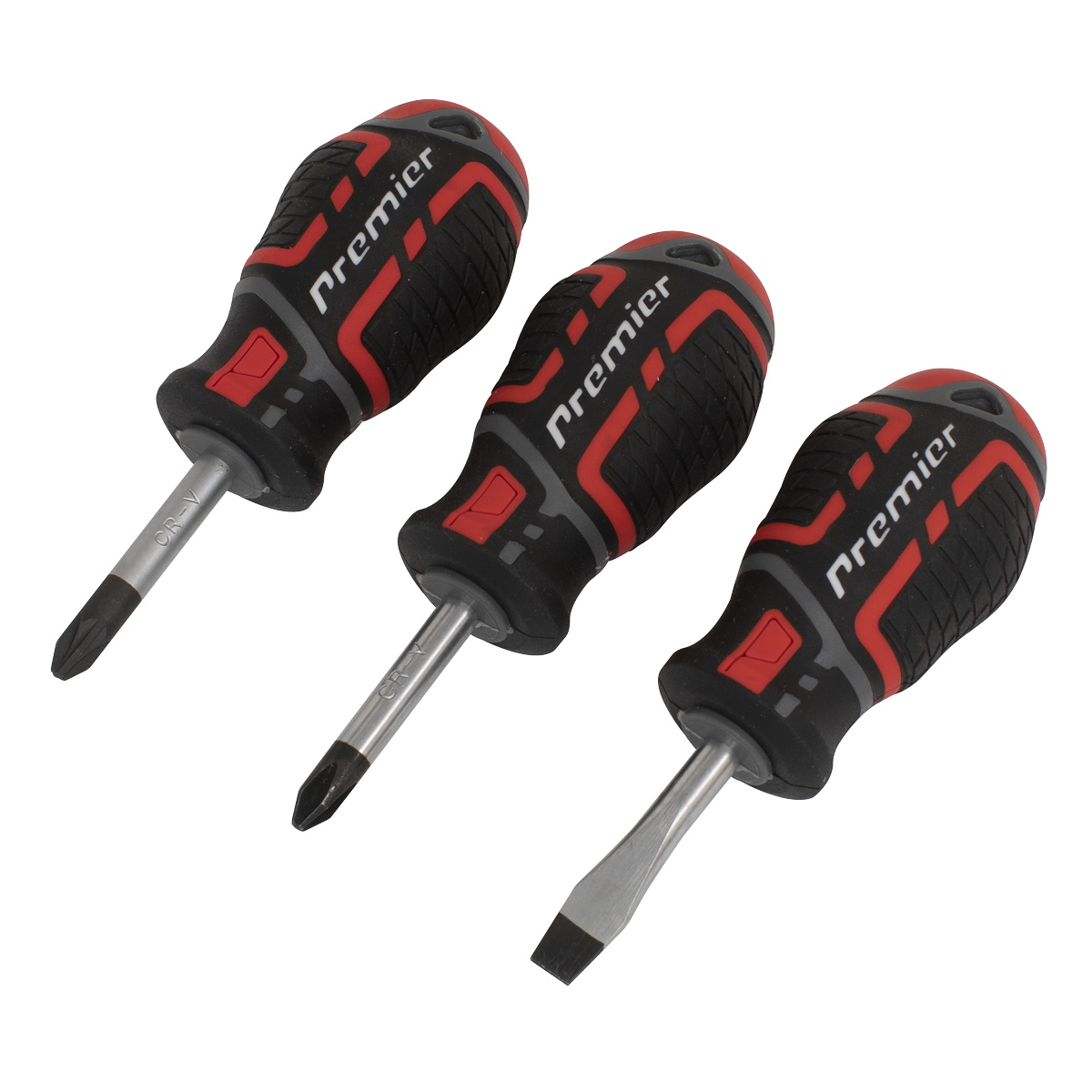 3pc GripMAX® Stubby Screwdriver Set