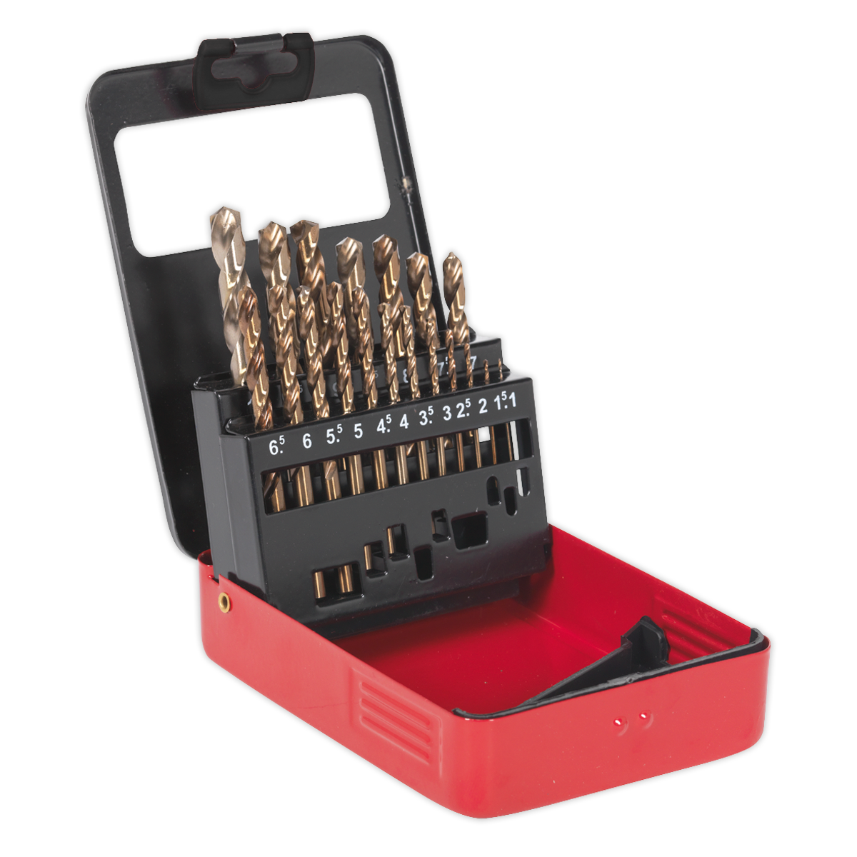 19pc HSS Cobalt Fully Ground Drill Bit Set