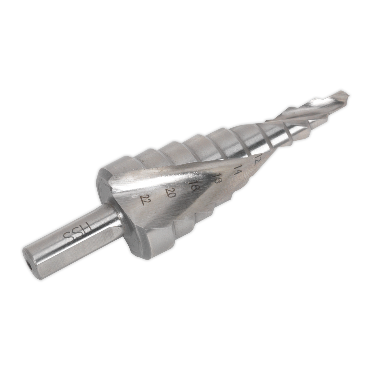 4-22mm Double Spiral HSS 4341 Step Drill Bit