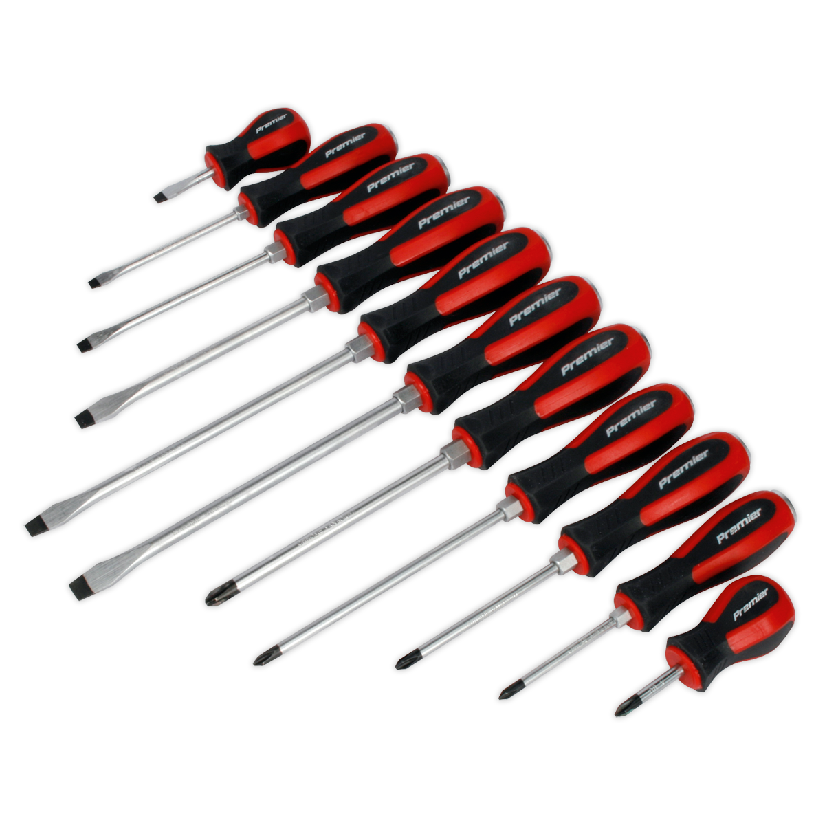 11pc Hammer-Thru Screwdriver Set