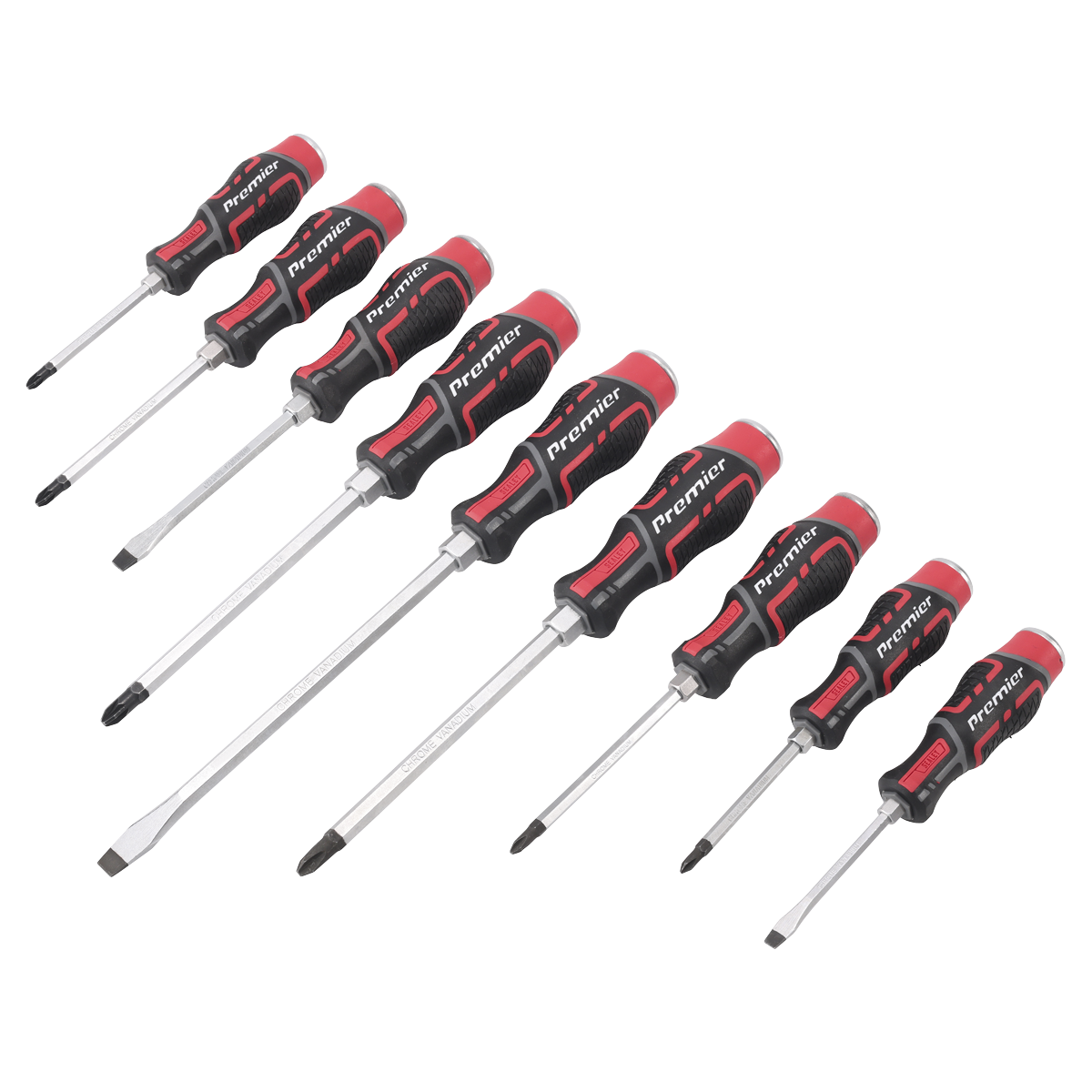 9pc Hammer-Thru Screwdriver Set