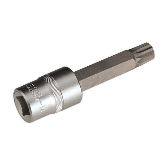 M14 x 100mm 1/2"Sq Drive Spline Socket Bit