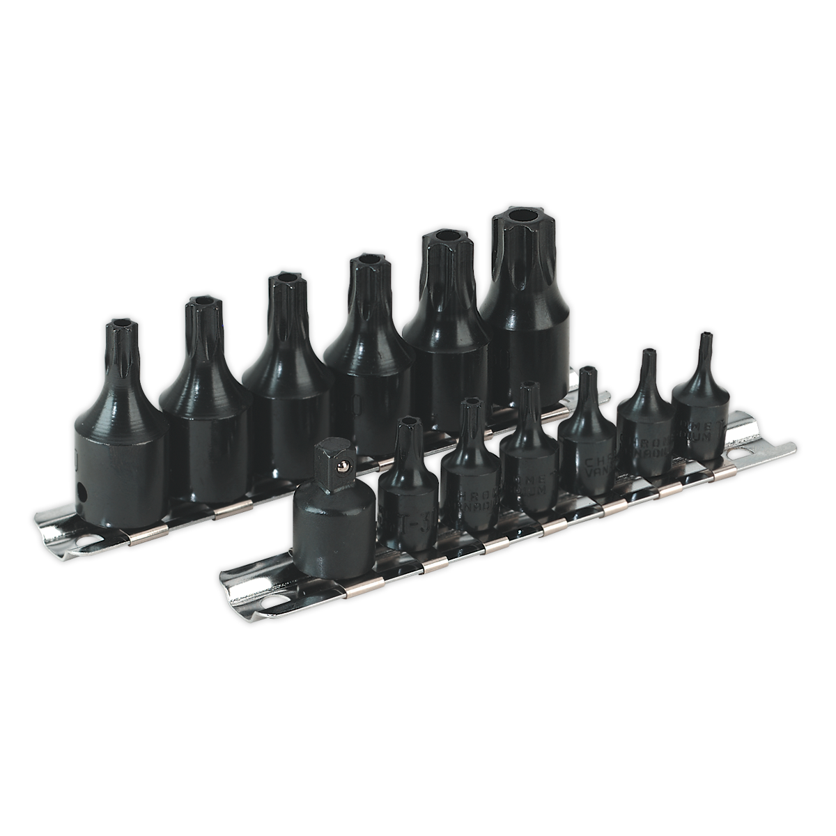 13pc 1/4" & 3/8"Sq Drive TRX-Star* Security Socket Bit Set