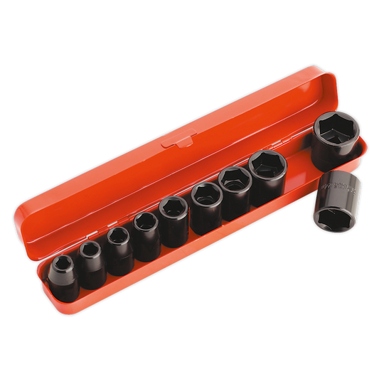 10pc 1/2"Sq Drive Impact Socket Set