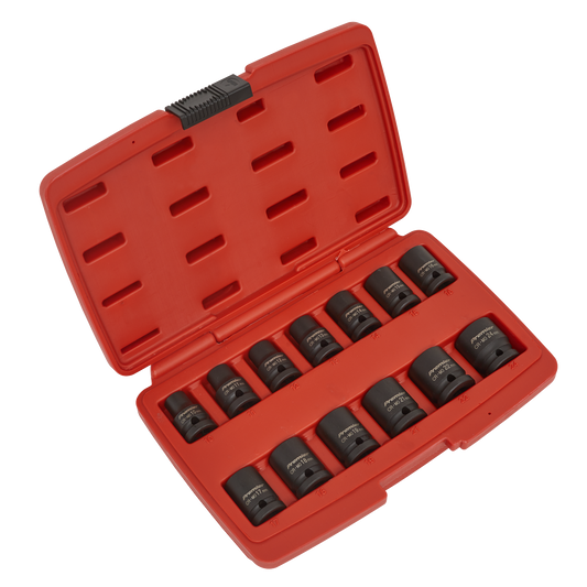 13pc 1/2"Sq Drive 12-Point Impact Socket Set