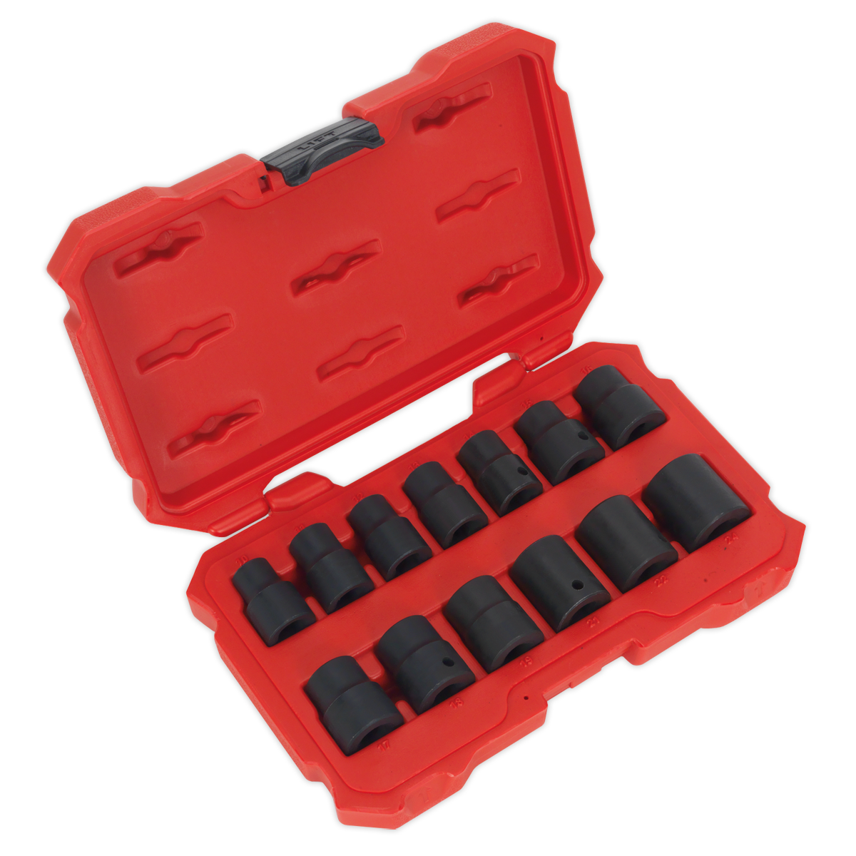 13pc 1/2"Sq Drive Lock-On™ Impact Socket Set