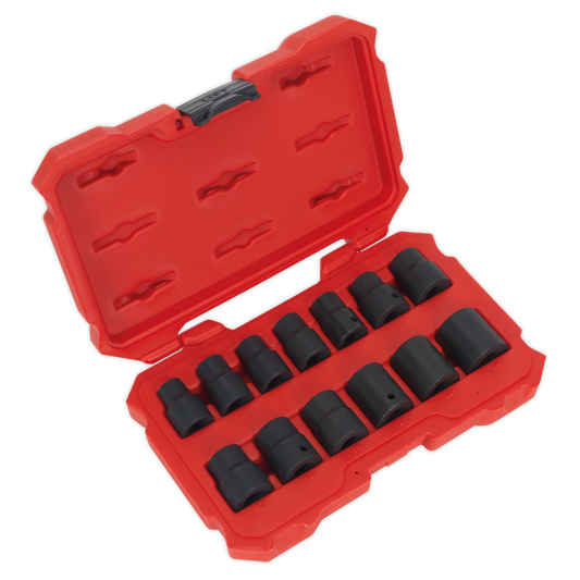 13pc 1/2"Sq Drive Lock-On™ Impact Socket Set