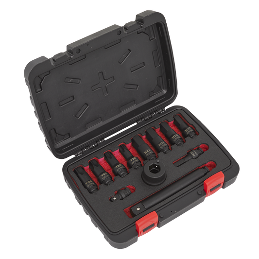 12pc 3/4"Sq Drive Impact Socket Bit & Accessories Set