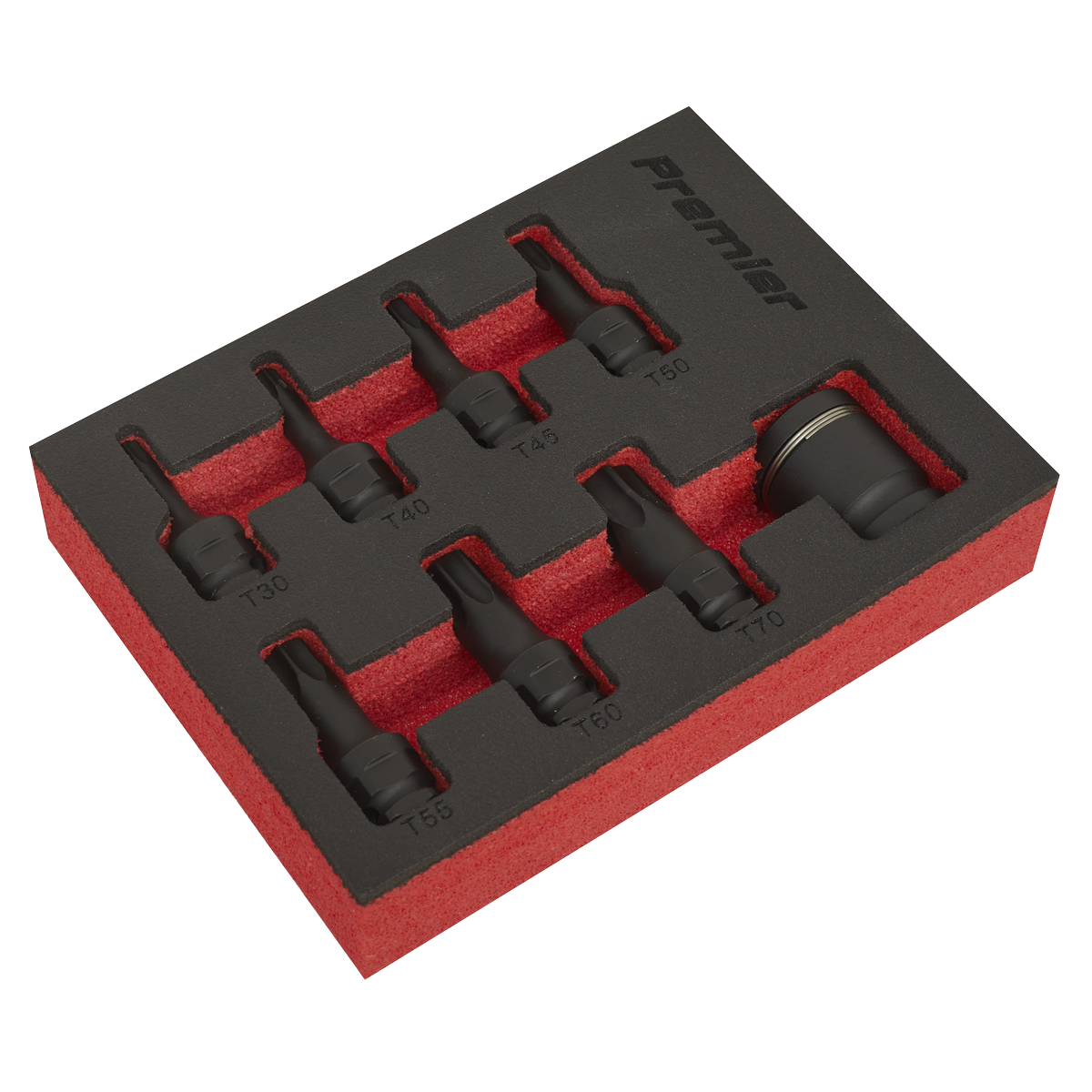 8pc 3/8"Sq Drive Impact TRX-Star* Socket Bit Set