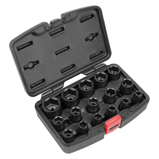 16pc 1/2"Sq Drive Impact Socket Set