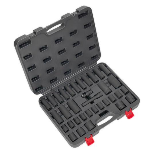 34pc 1/2"Sq Drive Impact Socket Set