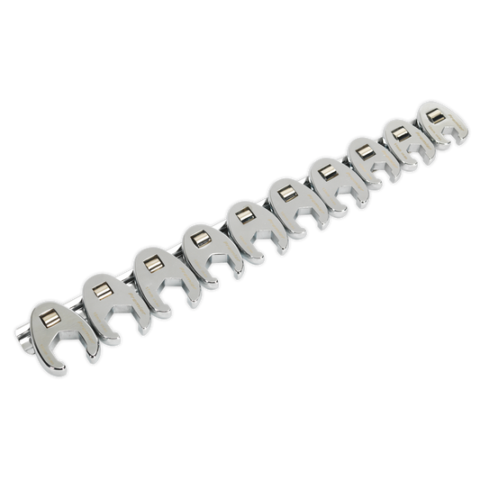 10pc 3/8"Sq Drive Crow's Foot Spanner Set