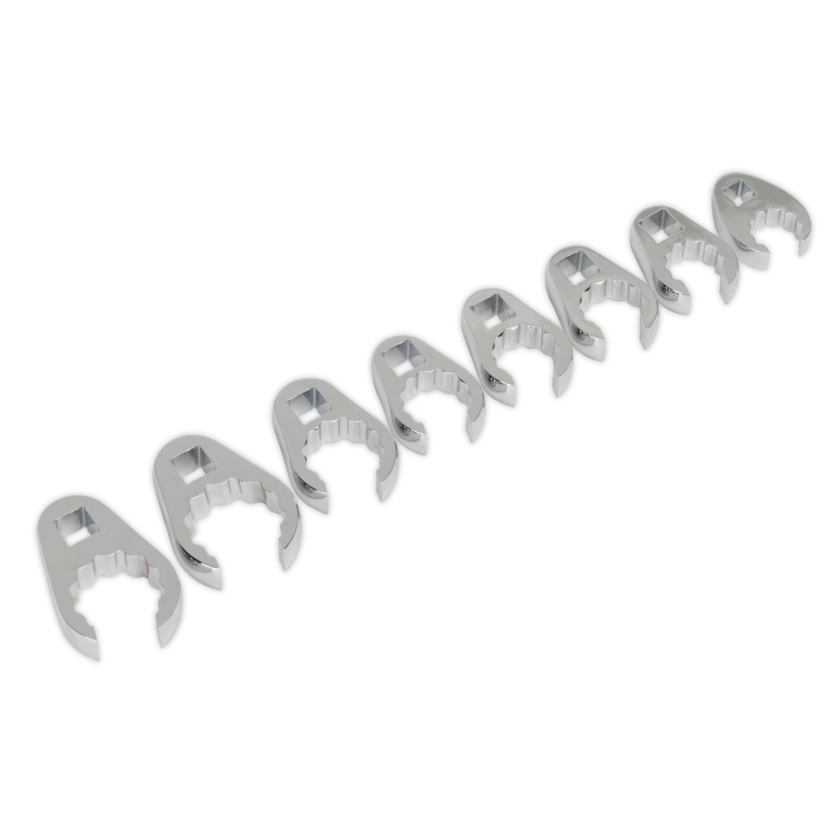 8pc 1/2"Sq Drive Crow's Foot Spanner Set