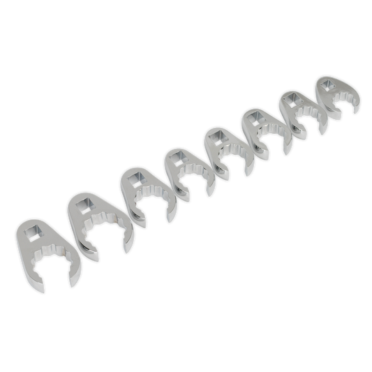 8pc 1/2"Sq Drive Crow's Foot Spanner Set