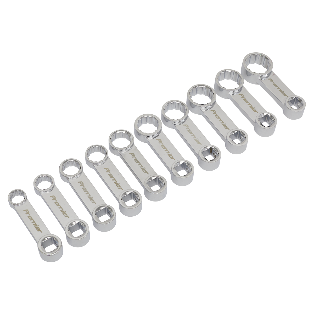 10pc 3/8"Sq Drive Torque Adaptor Spanner Set