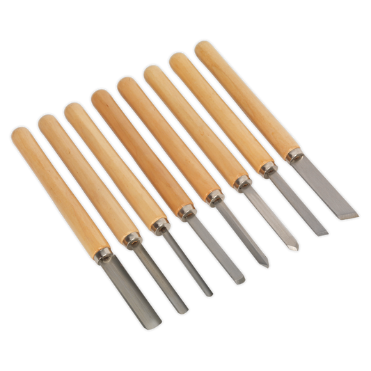 8pc Wood Turning Chisel Set