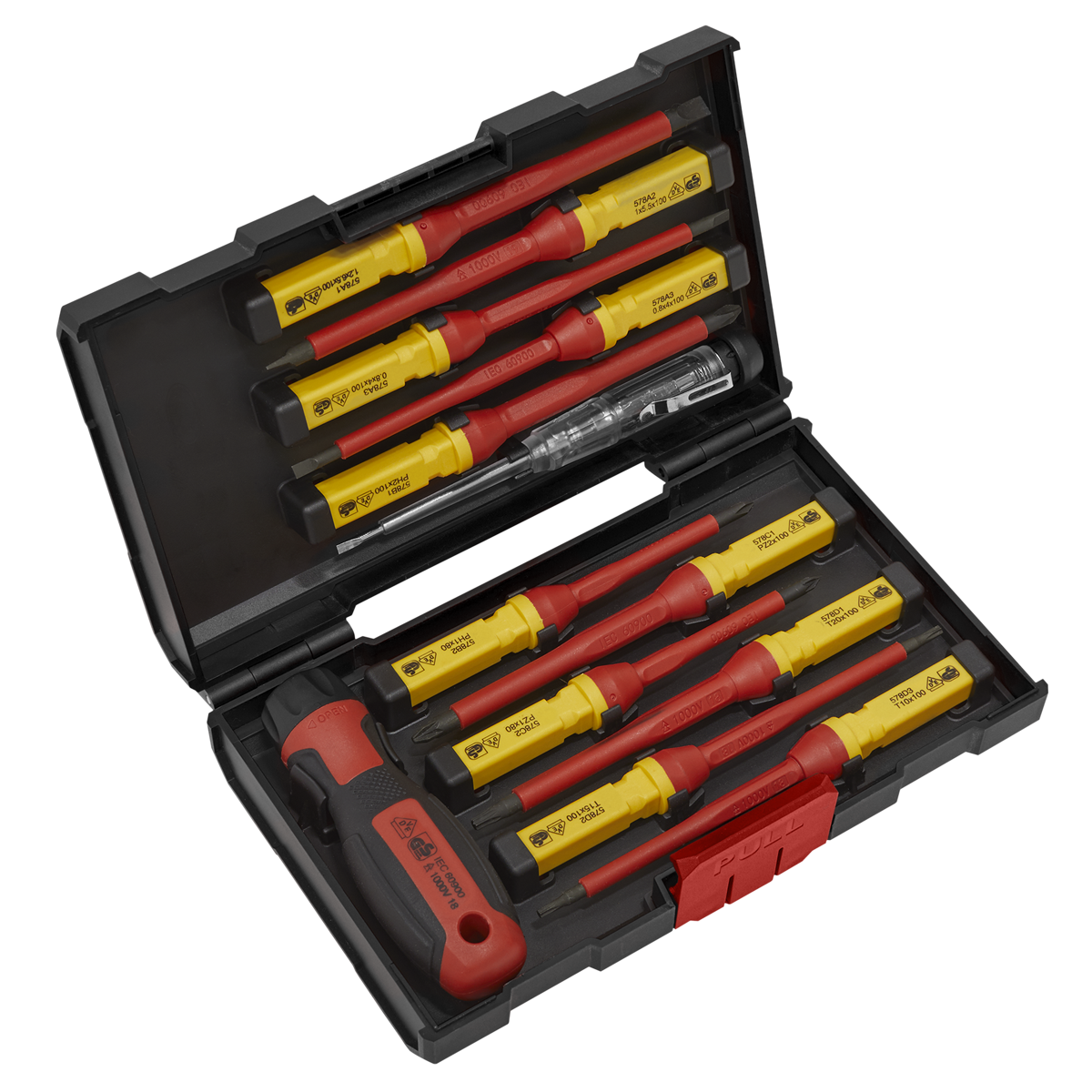 13pc Interchangeable Screwdriver Set - VDE Approved