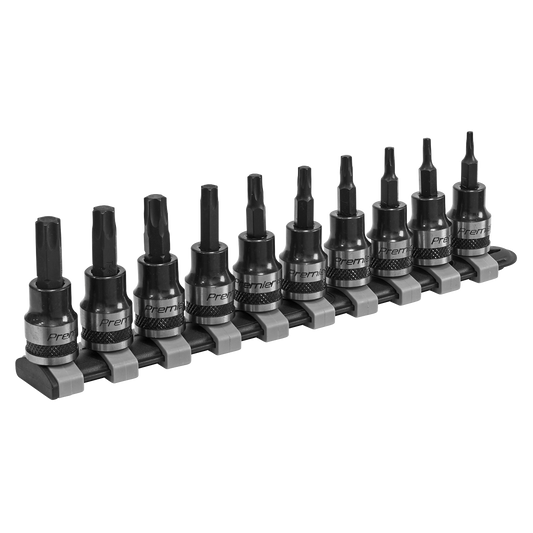 10pc 3/8"Sq Drive TRX-Star* Socket Bit Set
