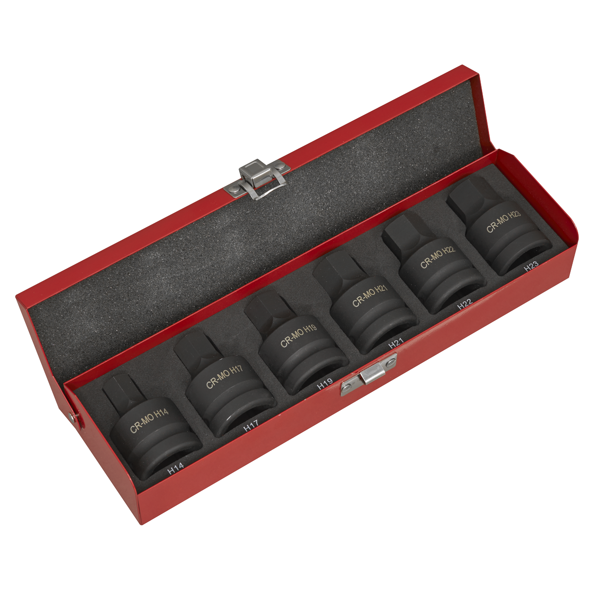 6pc 3/4"Sq Drive Impact Hex Socket Bit Set