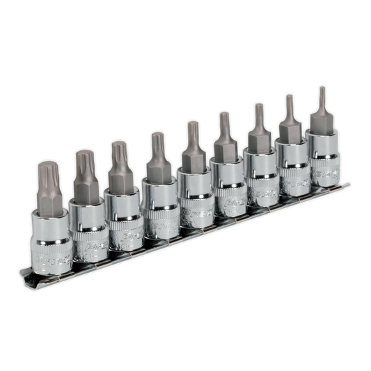 9pc 3/8"Sq Drive TRX-P* Socket Bit Set