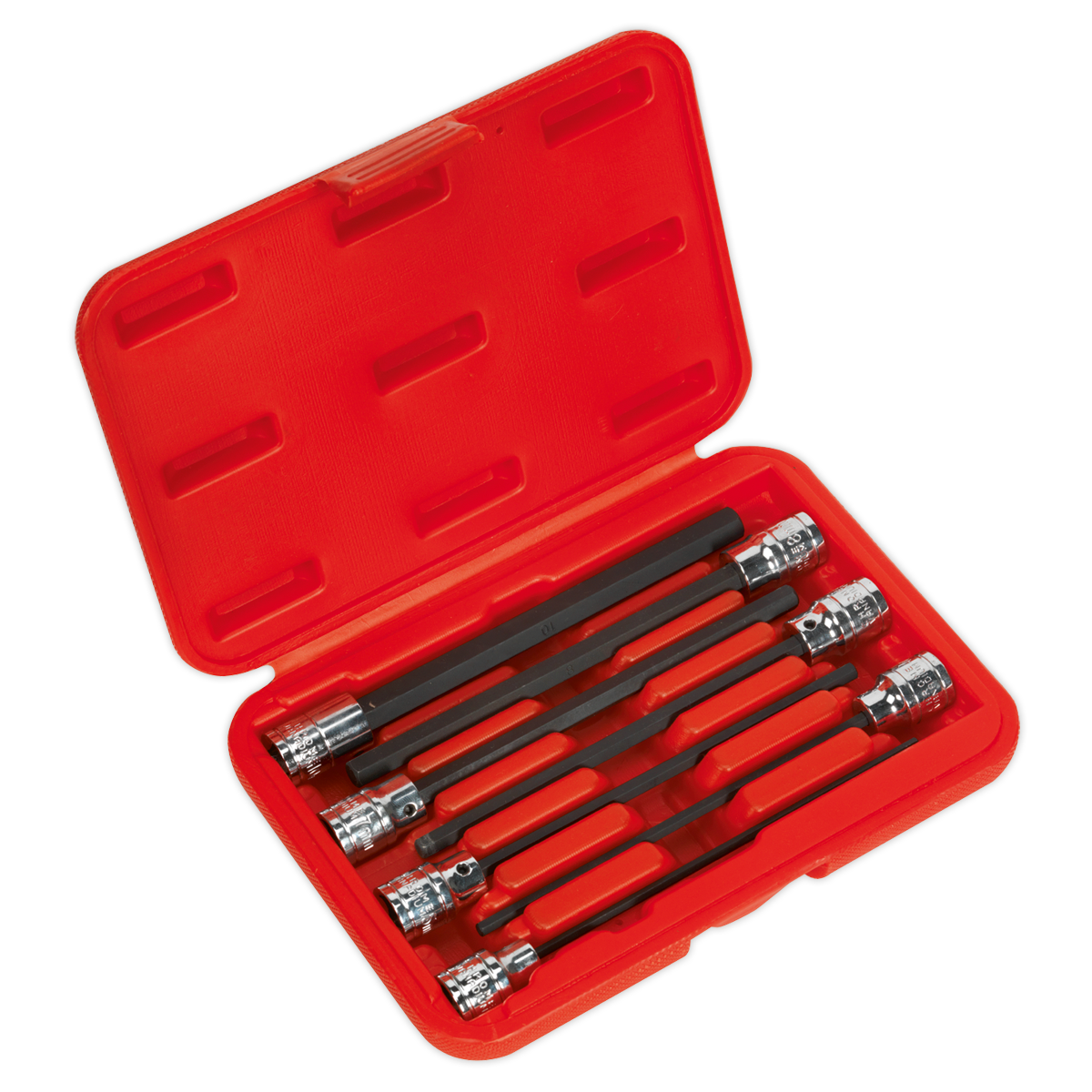 7pc 3/8"Sq Drive Hex Socket Bit Set