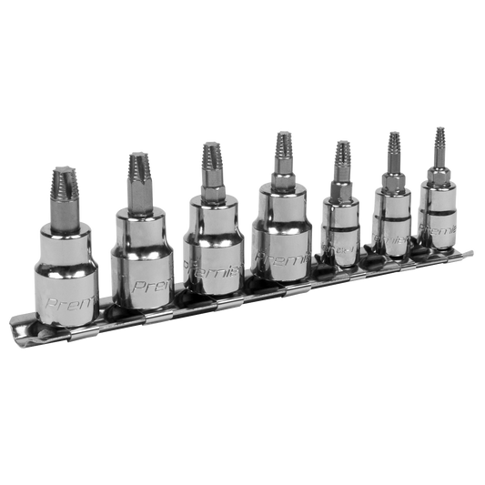 7pc 1/4" & 3/8"Sq Drive Lock-On™ TRX-Star* Socket Bit Set