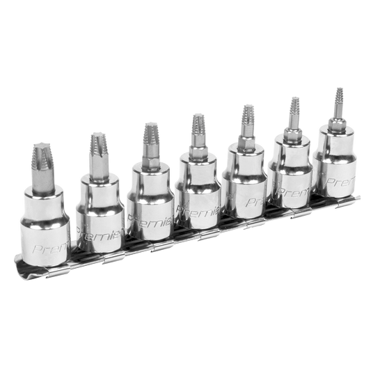 7pc 3/8"Sq Drive Lock-On™ TRX-Star* Socket Bit Set