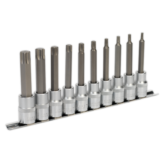 10pc 1/2"Sq Drive TRX-Star* Socket Bit Set