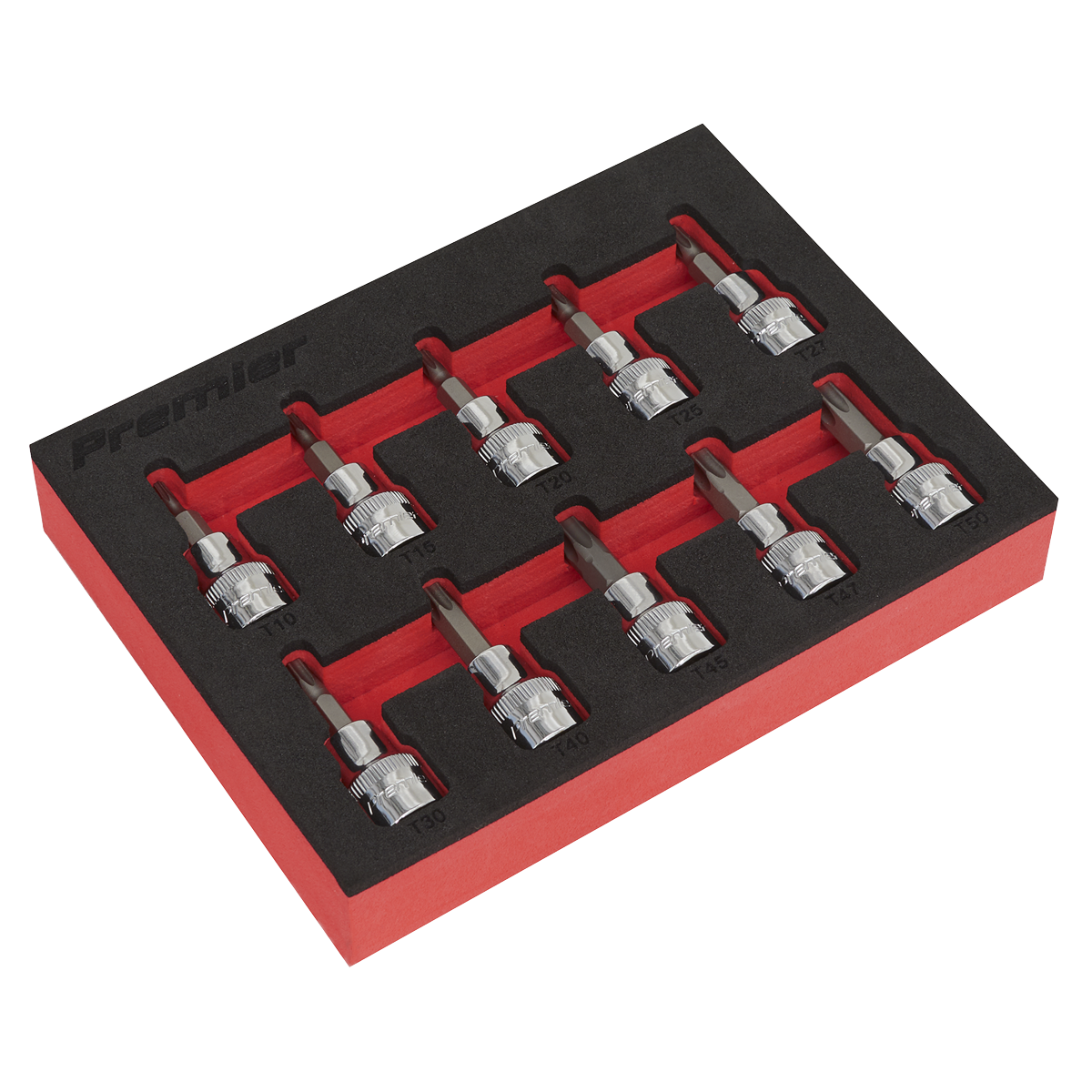 10pc 3/8"Sq Drive TRX-Star* Socket Bit Set