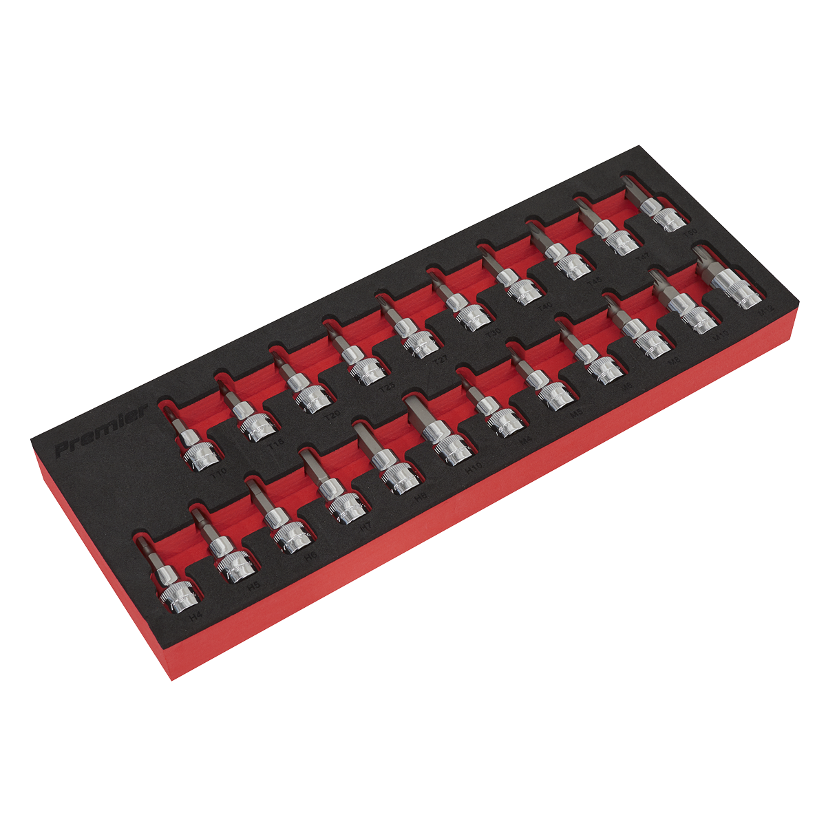 22pc 3/8"Sq Drive TRX-Star*/Hex/Spline Socket Bit Set