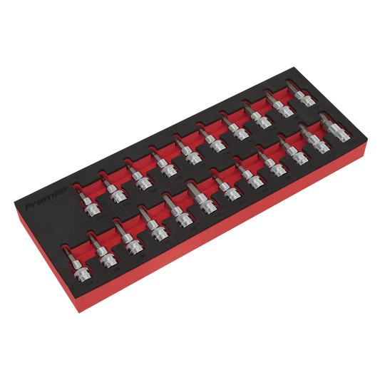 22pc 3/8"Sq Drive TRX-Star*/Hex/Spline Socket Bit Set