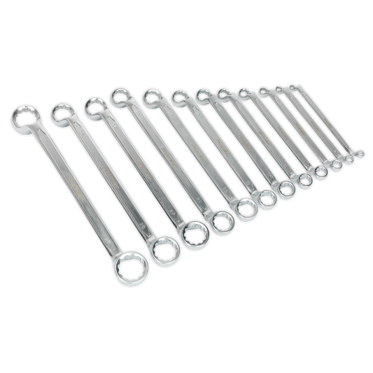 12pc Offset Double End Ring Spanner Set