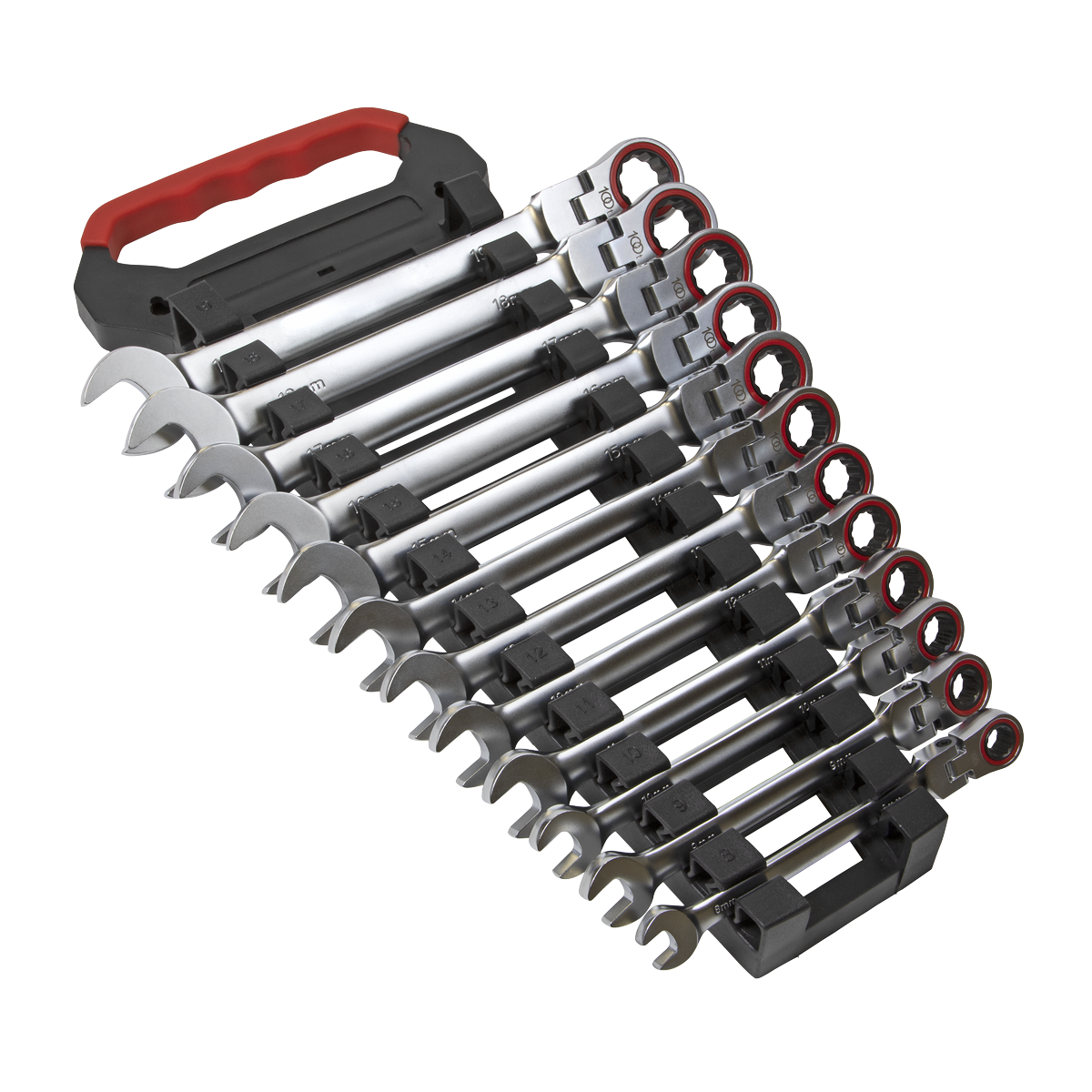 12pc Flexi-Head Ratchet Combination Spanner Set - Platinum Series