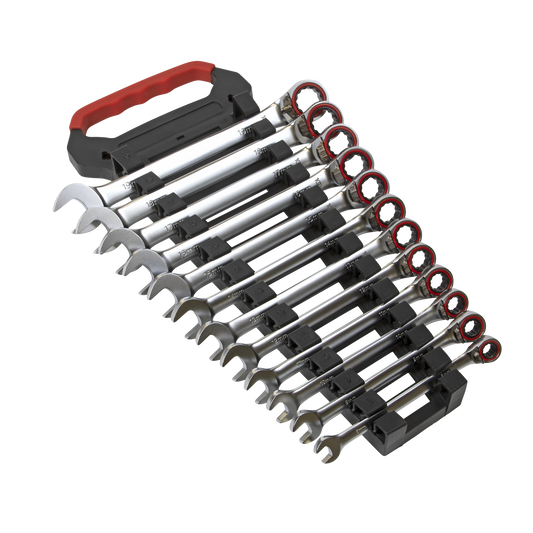 12pc Reversible Combination Ratchet Spanner Set - Platinum Series